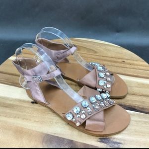 New Pink Jeweled Vince Camuto Sample Sandal